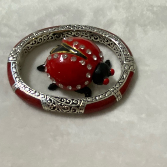 Sarda.925 Silver and Red Indonesian Coral Bracelet